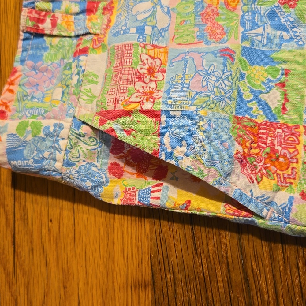 Lilly Pulitzer Multicolor Patchwork Women's Short… - image 6